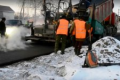 В Борисоглебске строят дорогу в мороз