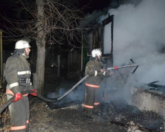 Пожар в Троицком